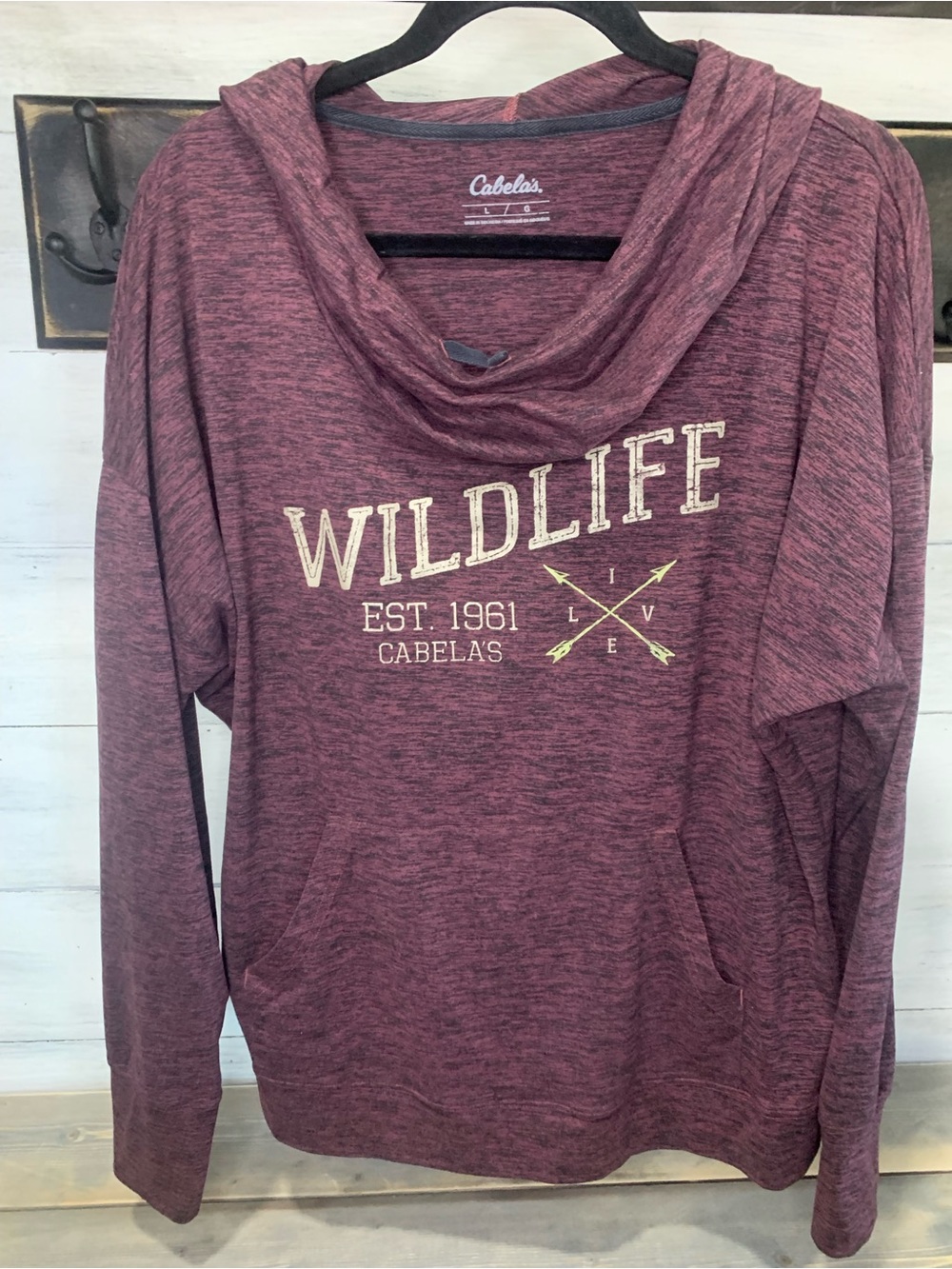 Cabela's Women's Marled Hooded Pullover - Maroon